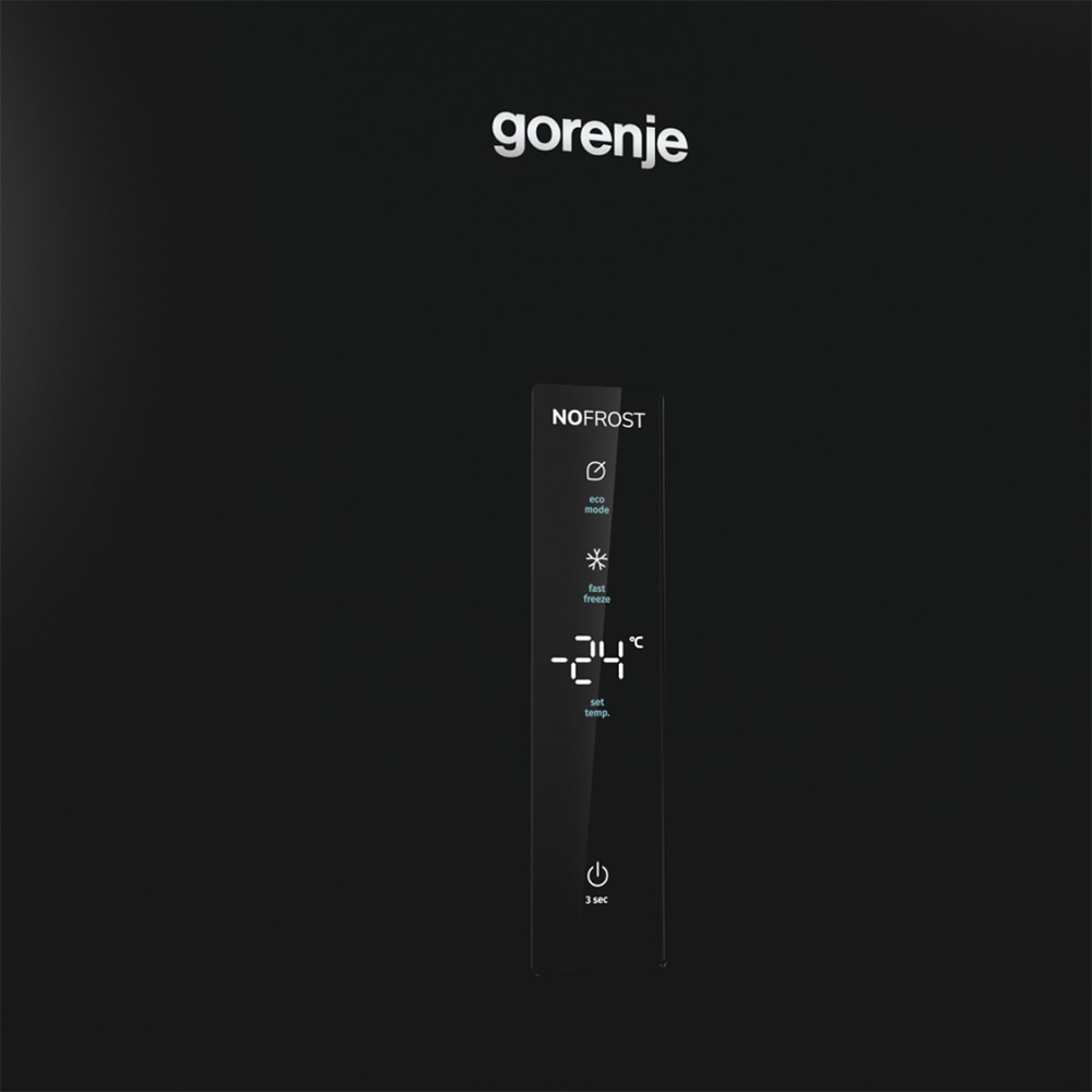 Congelator GORENJE FN619EABK6, No Frost, 280 l, H 185 cm, Clasa E, negru