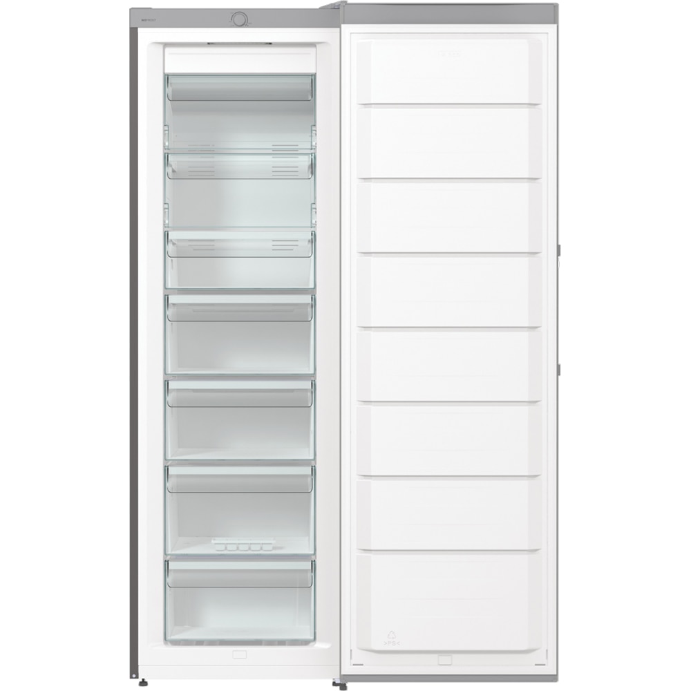 Congelator GORENJE FN619EES5, No Frost, 280 l, H 185 cm, Clasa E, argintiu