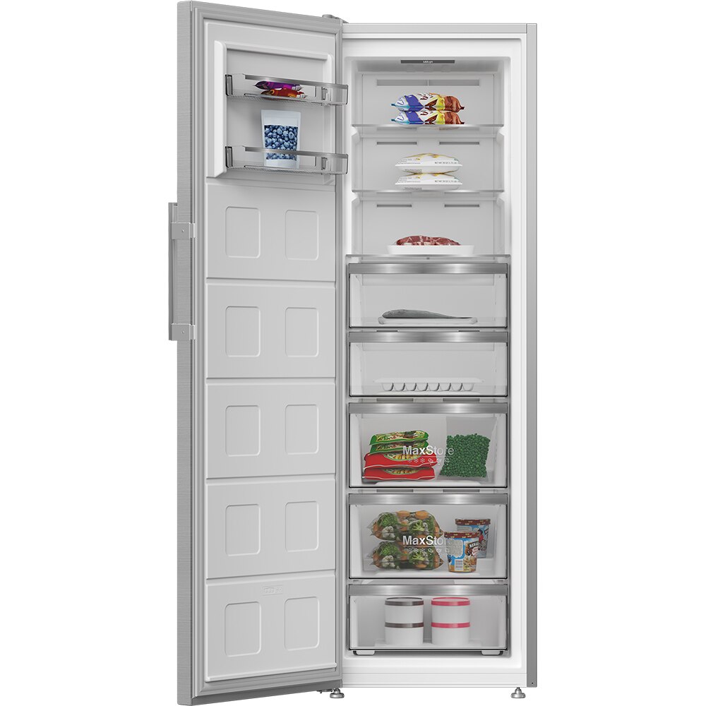 Congelator GRUNDIG GFPN66820X, No Frost, 286 l, H 186 cm, Clasa E, inox