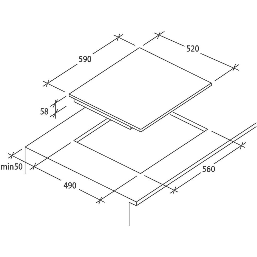 Plita incorporabila CANDY CI642CBB/1, Inductie, 4 arzatoare, Touch control, negru