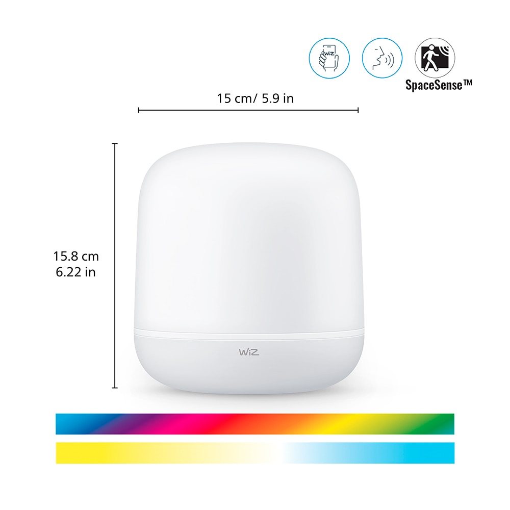 Veioza smart WIZ Hero, 9W, Wi-Fi, alb