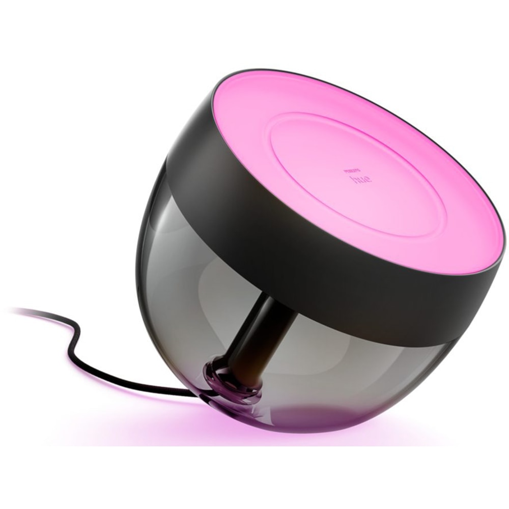 Veioza LED PHILIPS HUE Iris, 8.2W, 570lm, Wi-Fi, lumina RGB, negru