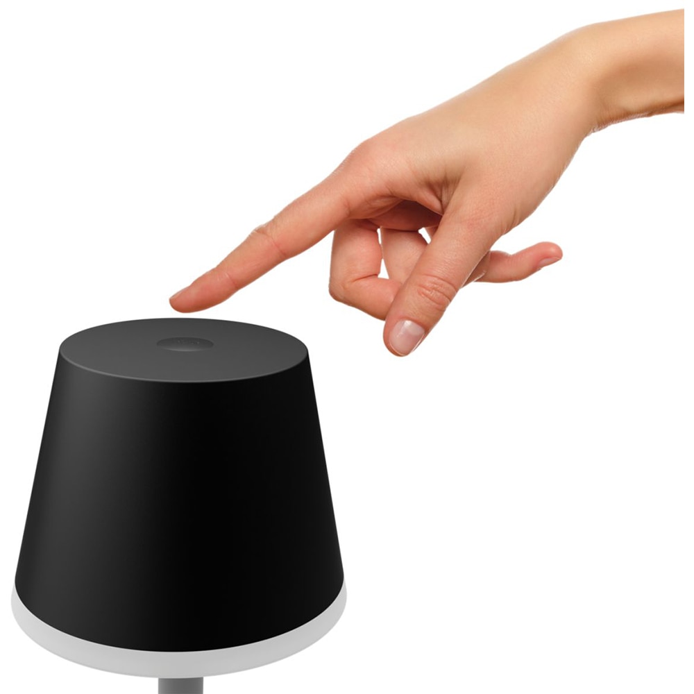 Lampa portabila smart PHILIPS HUE Go 8719514404595, Bluetooth, lumina RGB, 6.2W, negru