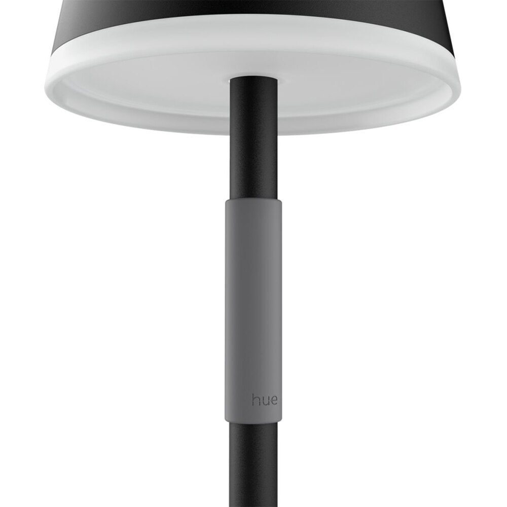 Lampa portabila smart PHILIPS HUE Go 8719514404595, Bluetooth, lumina RGB, 6.2W, negru