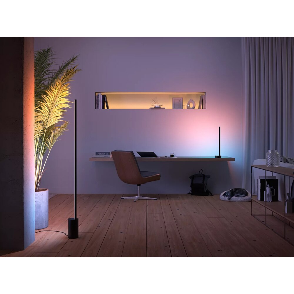 Lampa de podea PHILIPS HUE Gradient Signe, 29W, 2550lm, Wi-Fi, negru