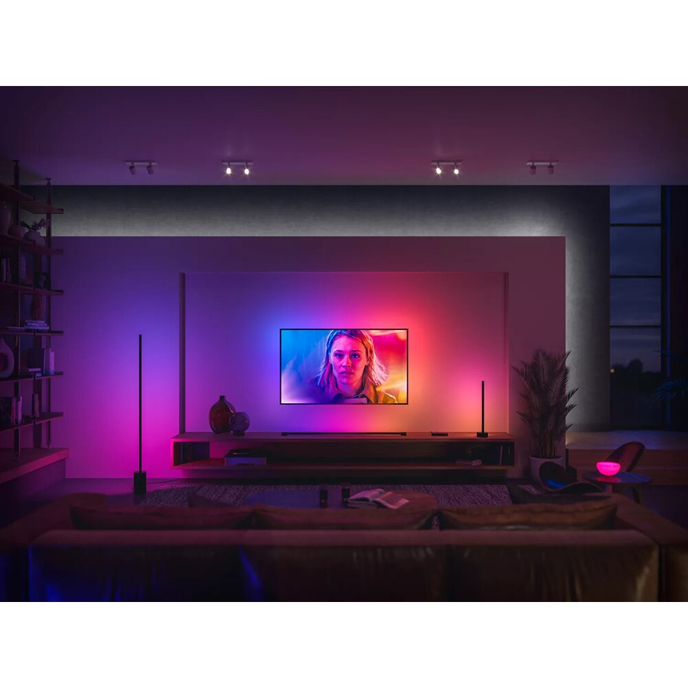 Lampa de podea PHILIPS HUE Gradient Signe, 29W, 2550lm, Wi-Fi, negru