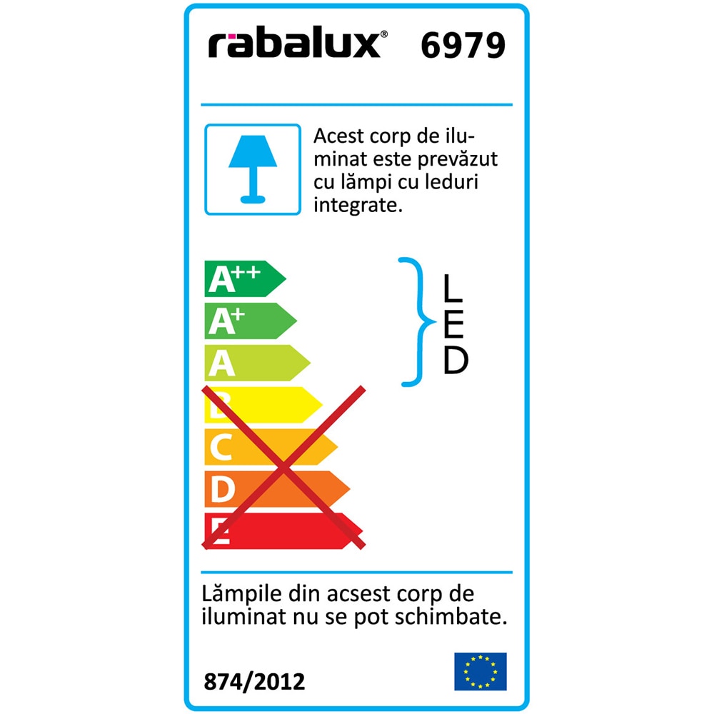 Lampa de birou RABALUX Osias, LED, 9W, alb