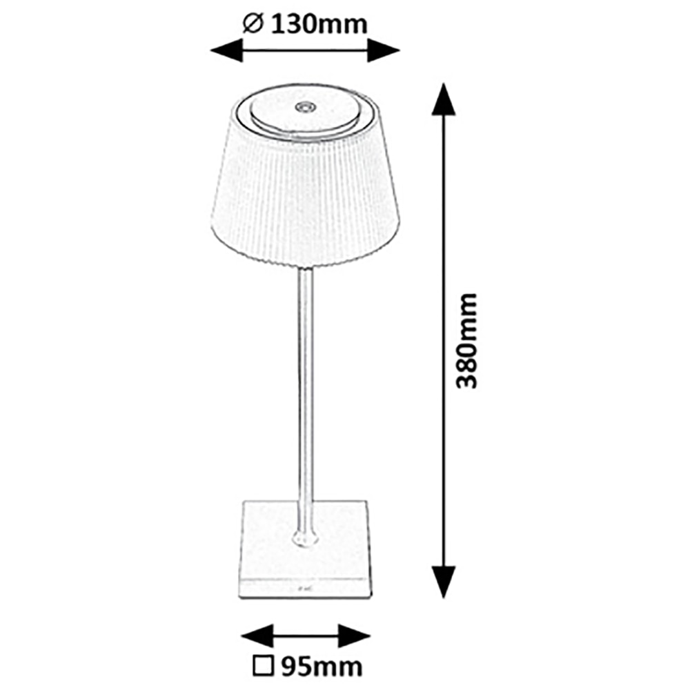Veioza RABALUX Taena, LED, 4W, 200lm, negru