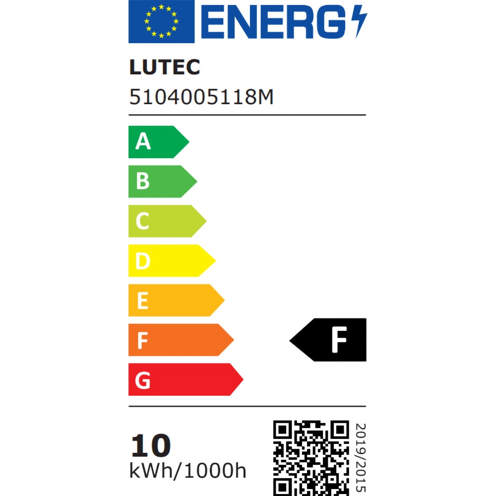 Aplica de exterior LUTEC LTC-5104005118, LED, 10W, 400lm, gri inchis