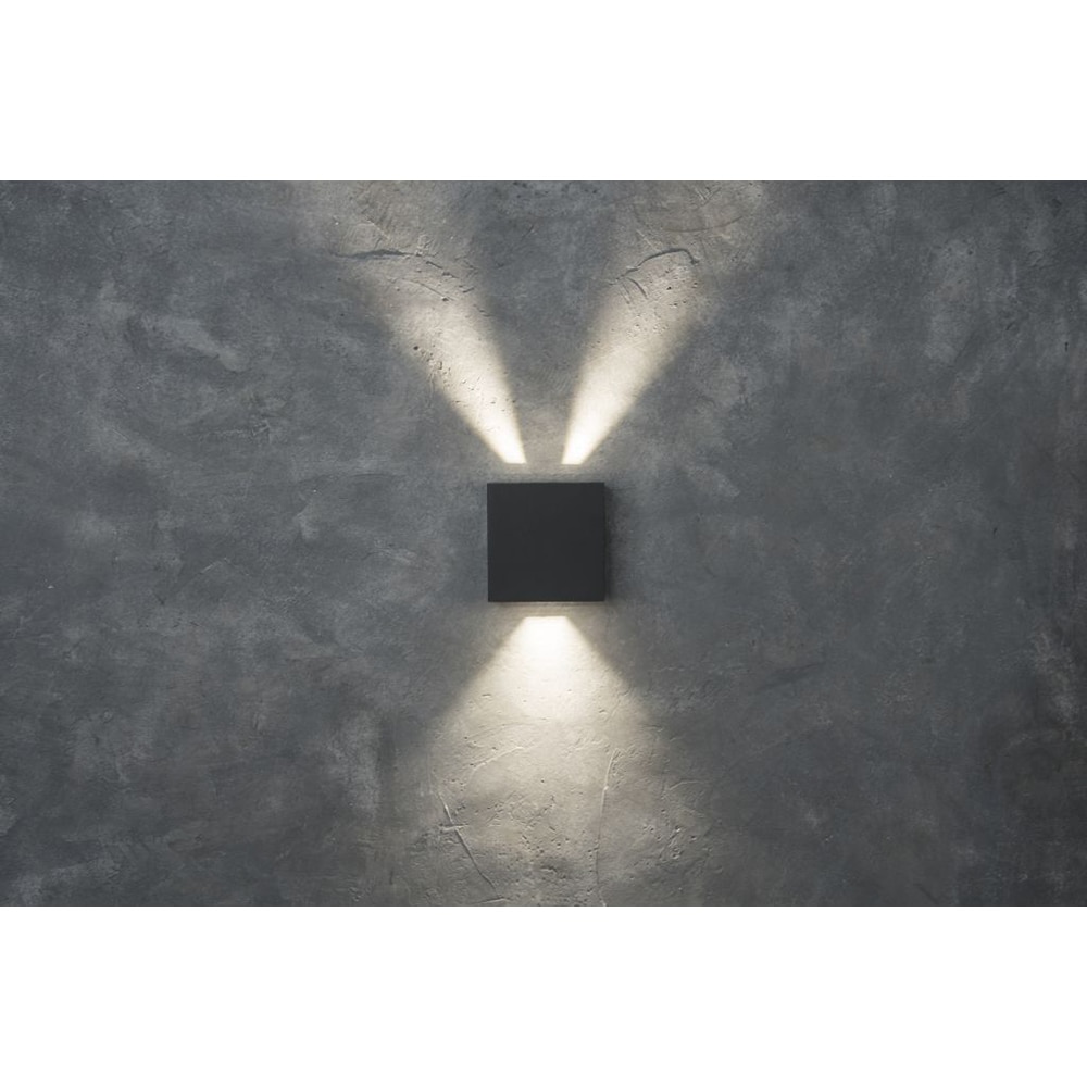 Aplica de exterior LUTEC LTC-5104005118, LED, 10W, 400lm, gri inchis