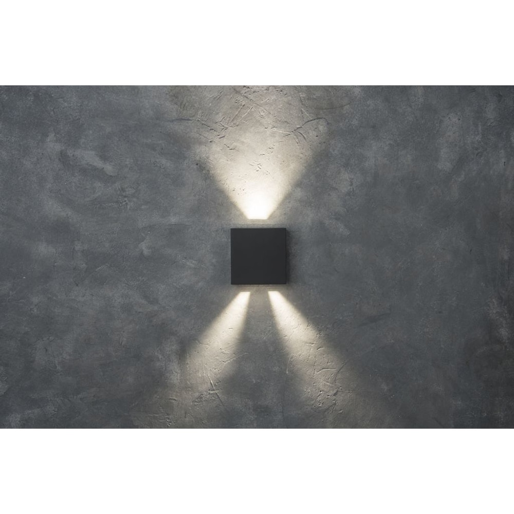 Aplica de exterior LUTEC LTC-5104005118, LED, 10W, 400lm, gri inchis