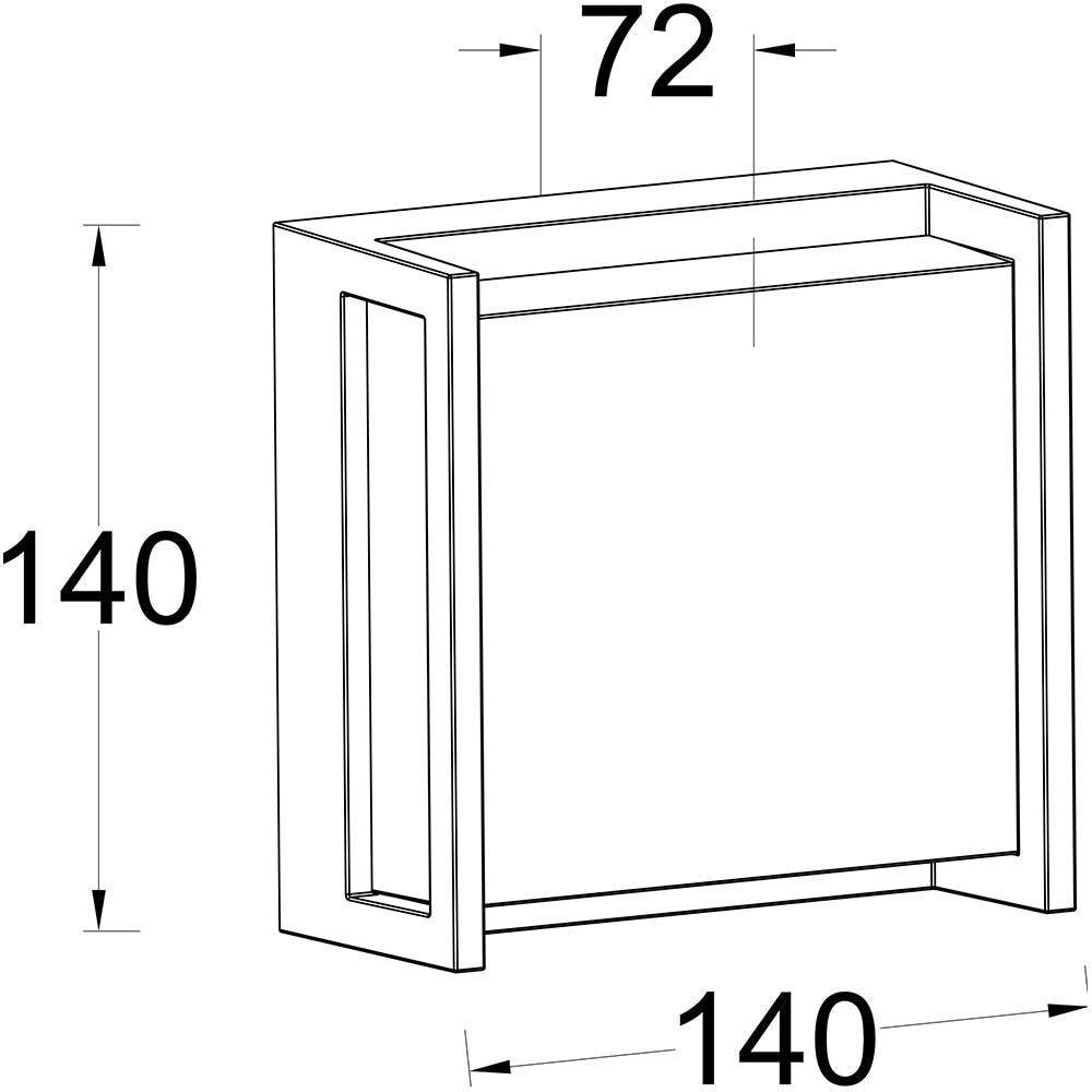 Aplica de exterior LUTEC LTC-5195401118, LED, 9.5W, 650lm, gri inchis