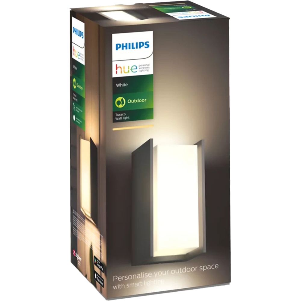 Aplica de exterior LED PHILIPS HUE 8718696154465, 9W, 806lm, IP44, antracit