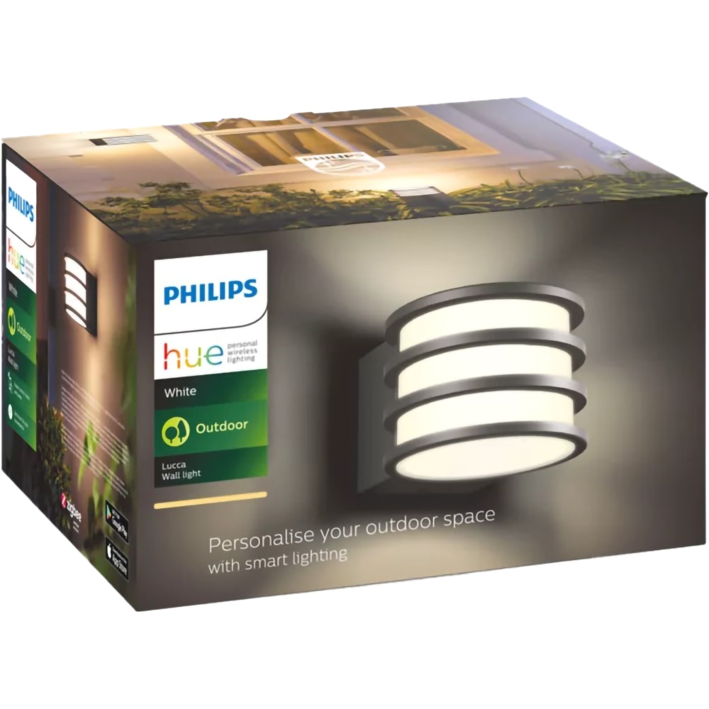 Aplica de exterior LED PHILIPS HUE 8718696166048, 9W, 806lm, IP44, antracit