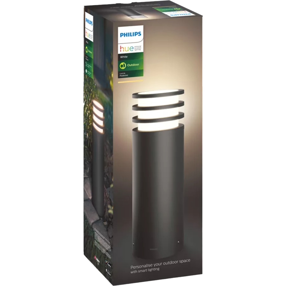 Stalp LED PHILIPS HUE 8718696166055, 9W, 806lm, IP44, antracit