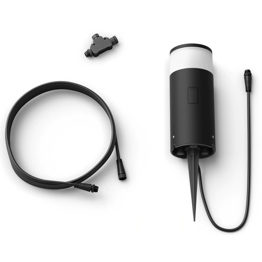 Stalp LED PHILIPS HUE 8718696167991, 8W, 590lm, IP65, negru