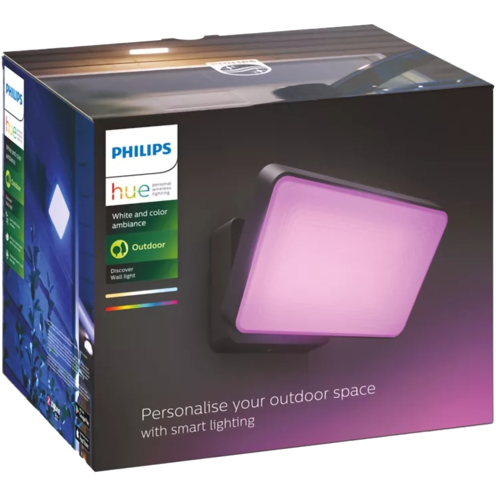 Plafoniera de exterior LED PHILIPS HUE 8718696170533, 30.5W, 2250lm, IP44, negru