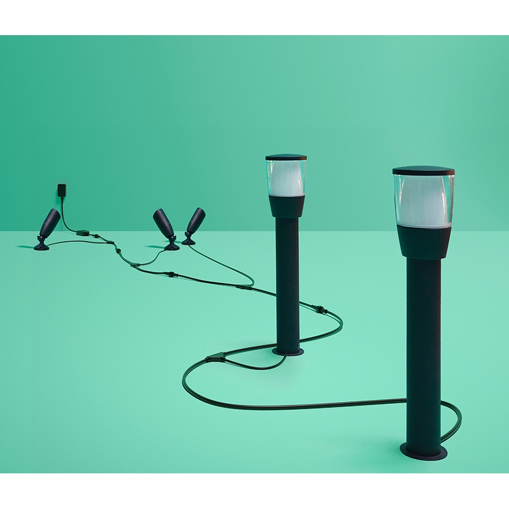 Extensie stalp iluminat smart WIZ Connected, 3.6W, 400lm, IP65, negru