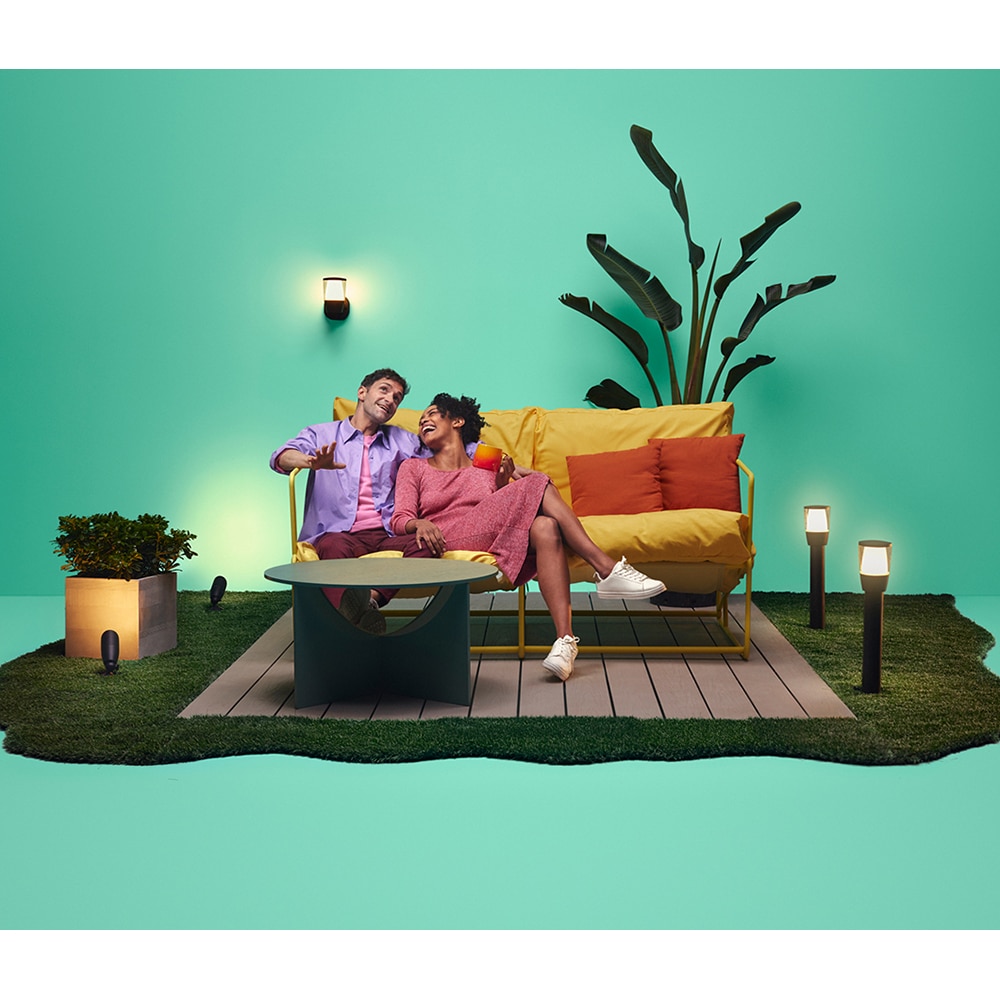 Extensie stalp iluminat smart WIZ Connected, 3.6W, 400lm, IP65, negru