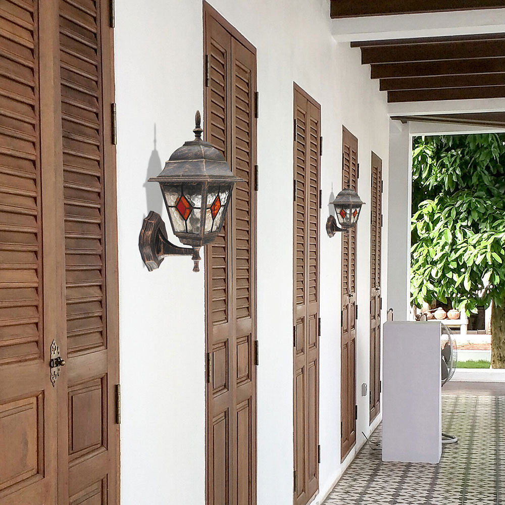 Aplica de exterior RABALUX Monaco 2, E27, 60W, Auriu