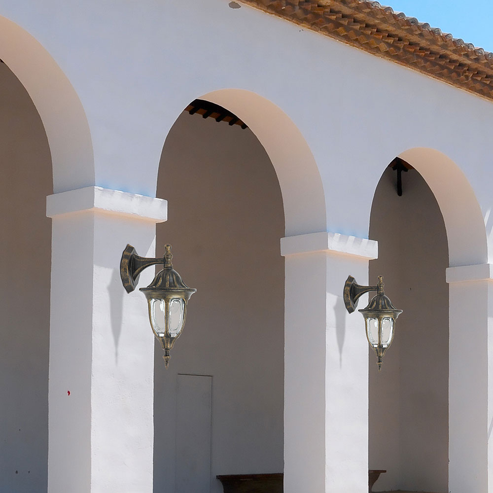 Aplica de exterior RABALUX Milano 2, E27, 60W, Auriu