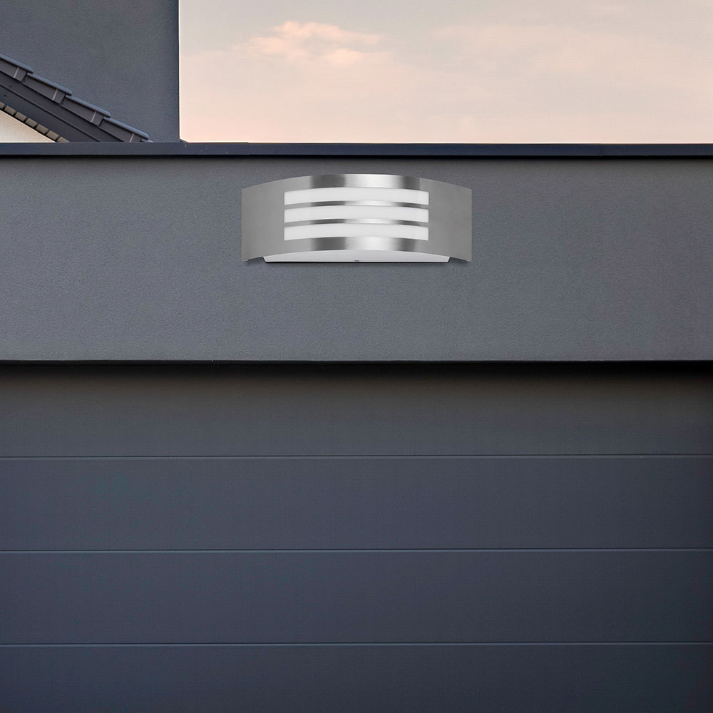 Aplica de exterior RABALUX Roma, E27, 14W, Argintiu