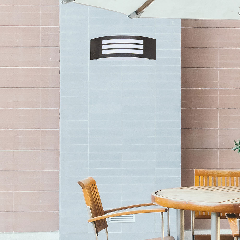 Aplica de exterior RABALUX Roma, E27, 14W, Auriu