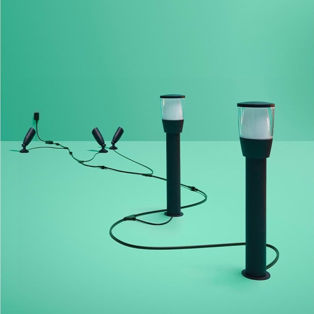 Stalp LED WIZ 8720169071797, 4.8W, 320lm, IP65, negru