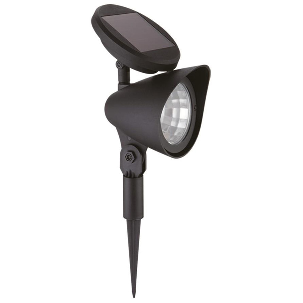 Set 12 lampi solare ENTAC, 1W, IP44, negru