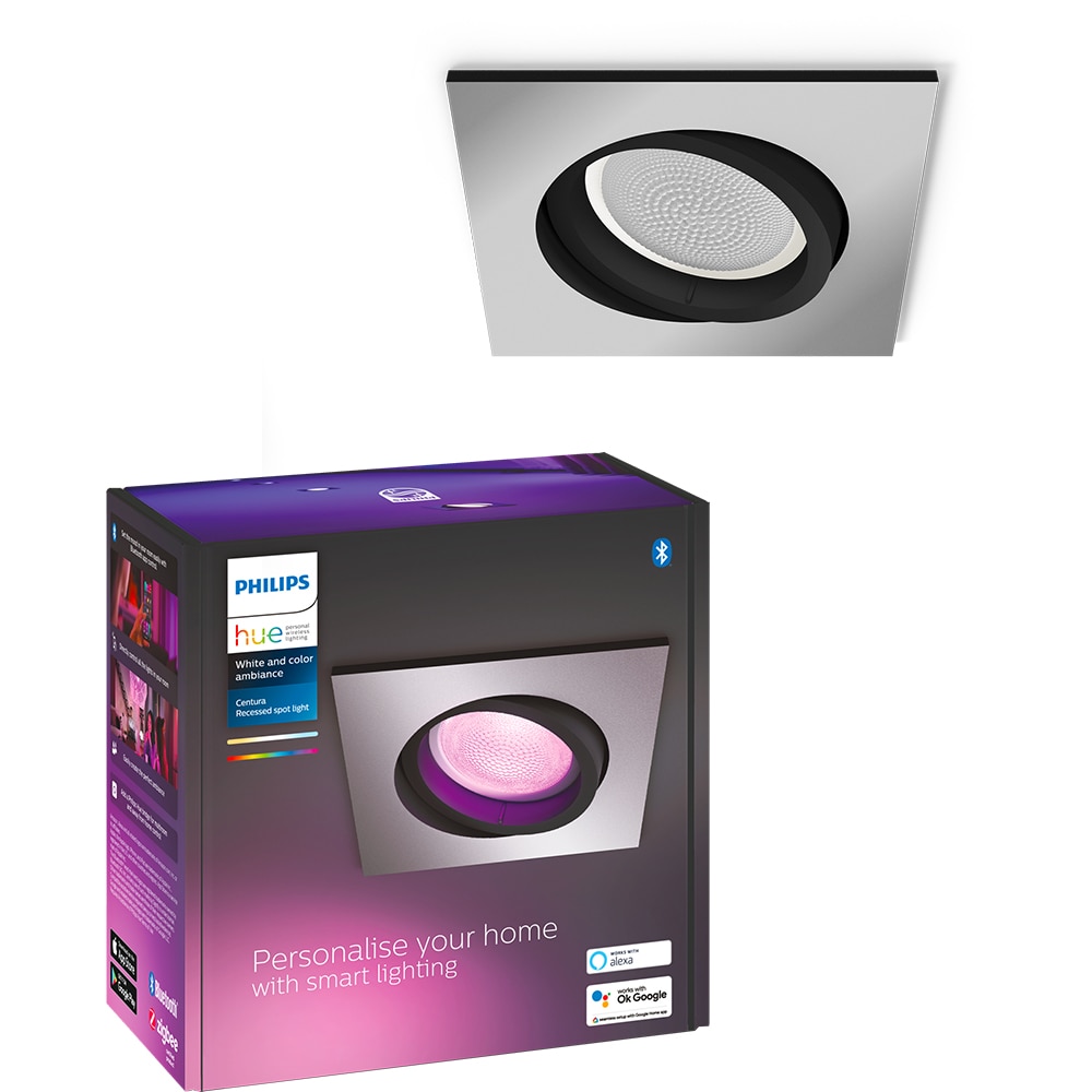 Spot LED Smart PHILIPS Hue Centura, 5.7W, 350lm, Wi-Fi, negru