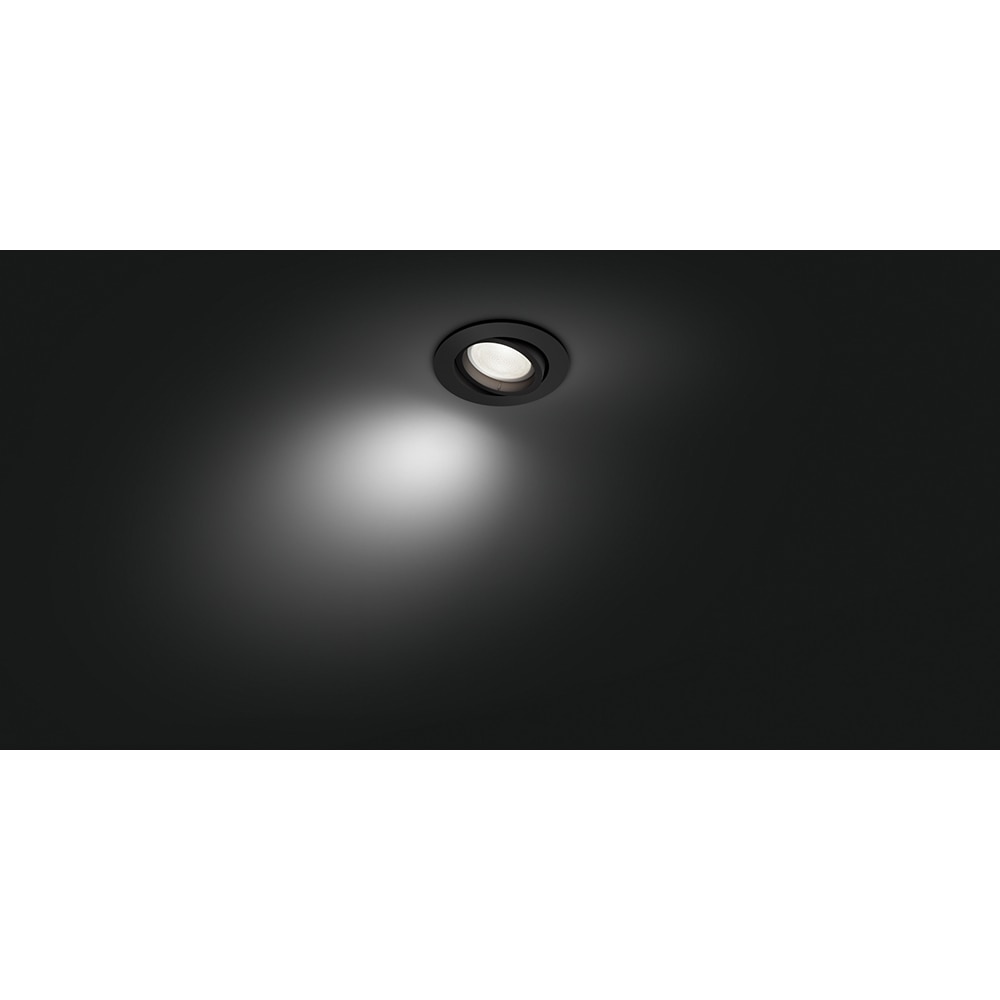 Spot LED Smart PHILIPS Hue Centura, 5.7W, 350lm, Wi-Fi, negru