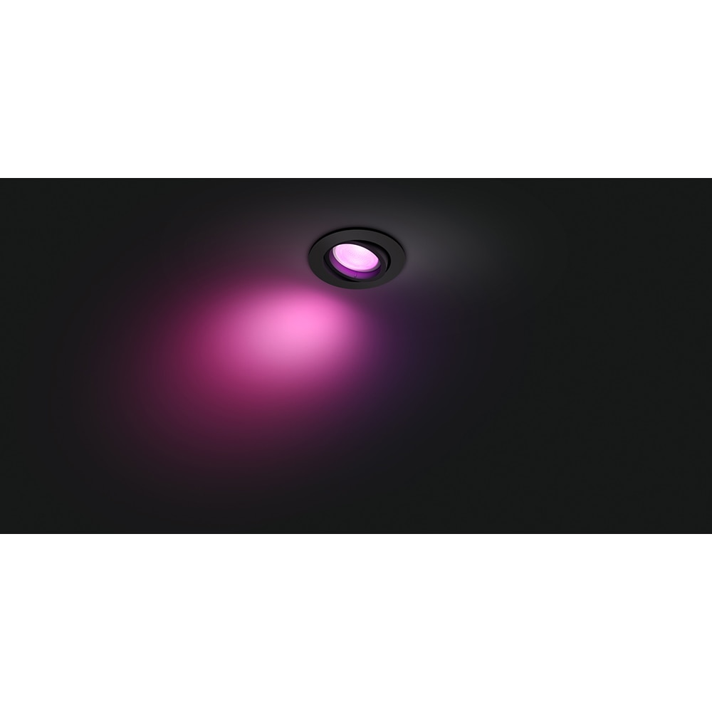Spot LED Smart PHILIPS Hue Centura, 5.7W, 350lm, Wi-Fi, negru