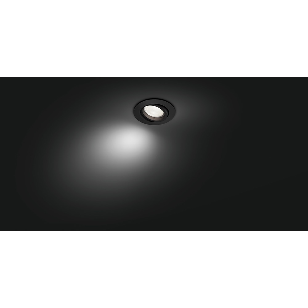 Spot LED Smart PHILIPS Hue Centura, 5.7W, 350lm, Wi-Fi, negru