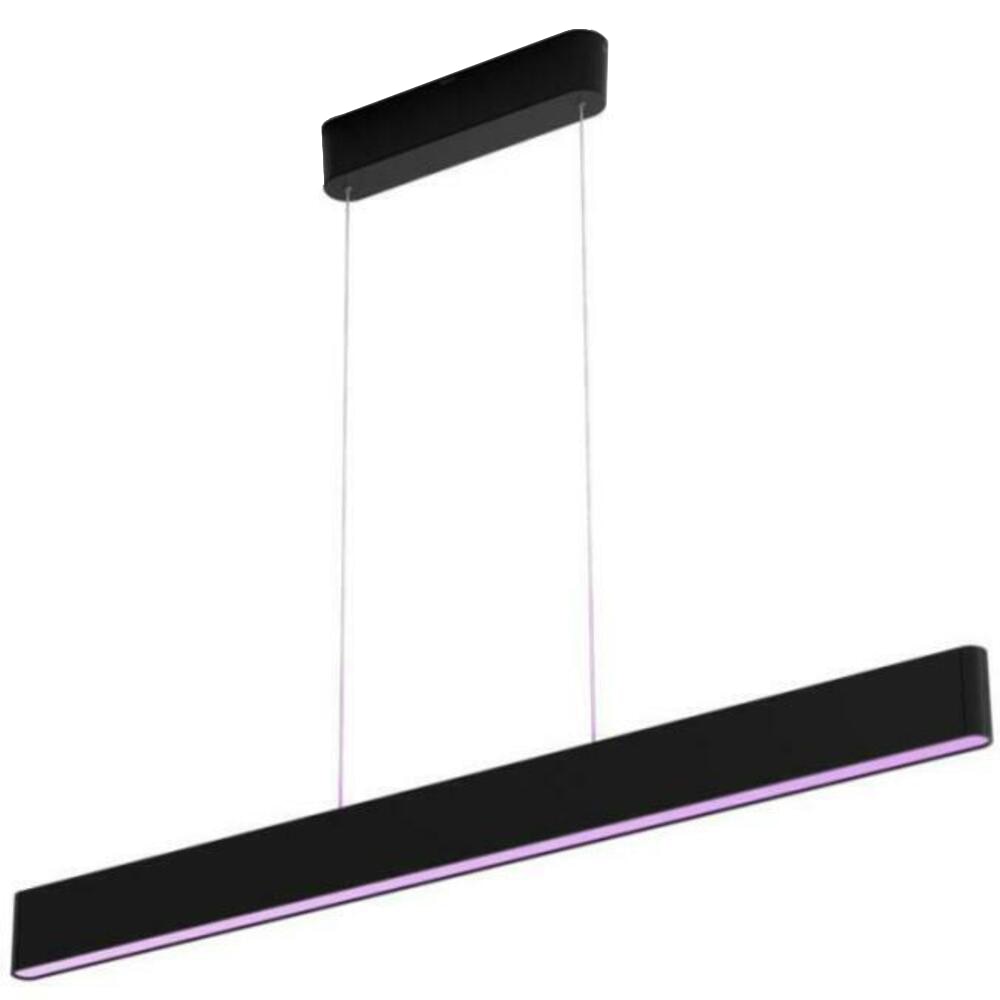 Lustra smart PHILIPS HUE Ensis, 79W, LED, RGB, negru