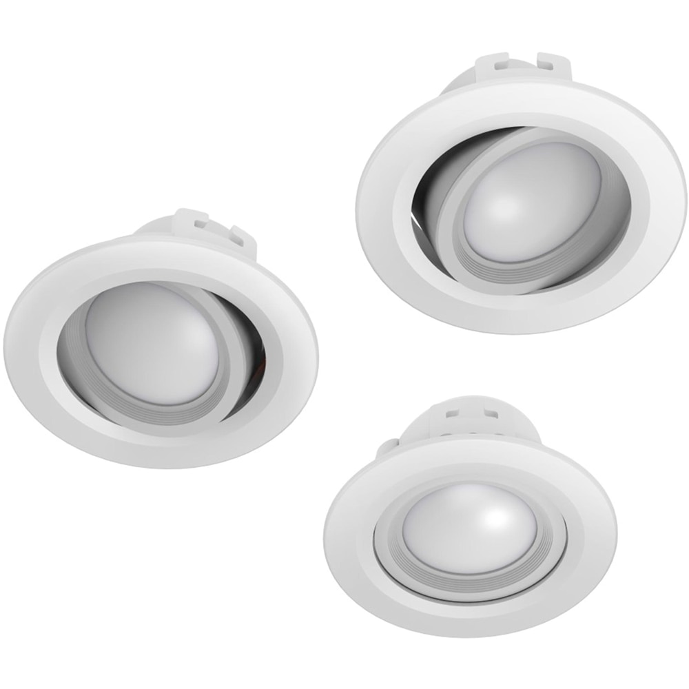 Set 3 spoturi smart incorporate HAMA 00176611, 5W, 350lm, IP20, alb
