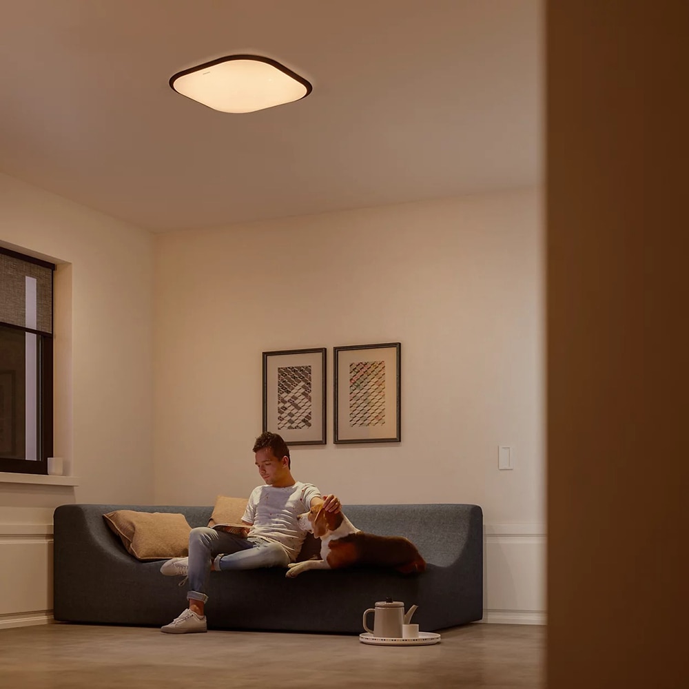 Plafoniera LED PHILIPS Cavanal 8718696169308, 18W, 1800lm, lumina calda, alb