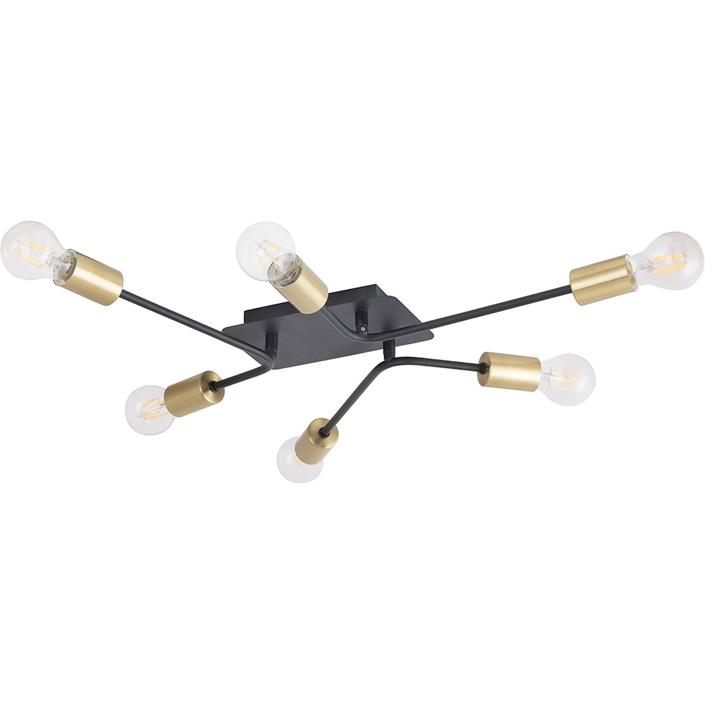 Plafoniera RABALUX Lanny, 15W, E27, IP20, Negru