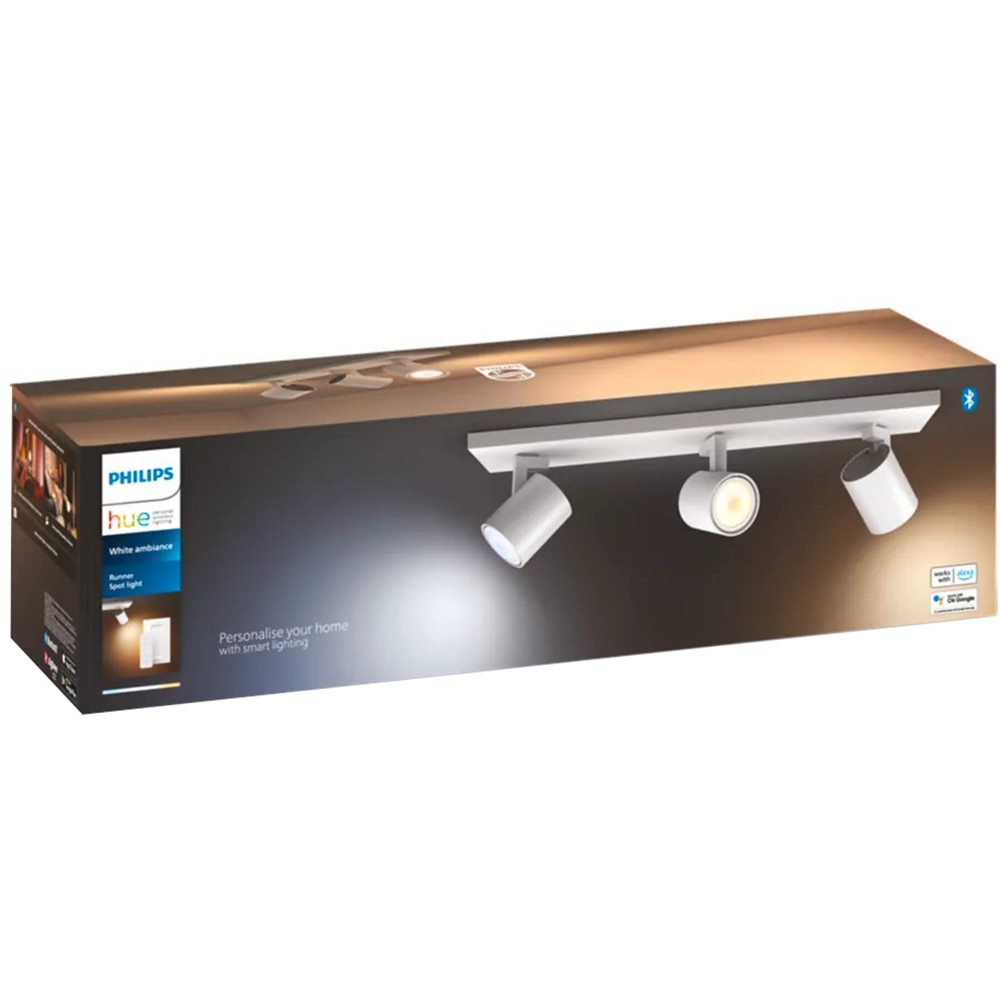 Proiector LED LED RGB PHILIPS HUE 8719514338388, 3 x 5W, 1050lm, Wi-Fi, Alb