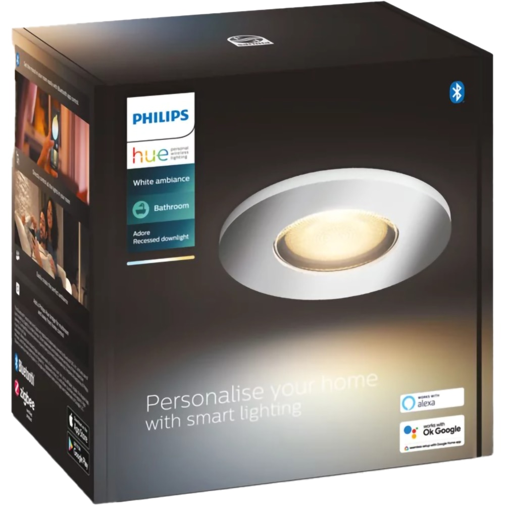 Spot LED PHILIPS HUE 8719514340794, 5W, 350lm, Wi-Fi, Crom