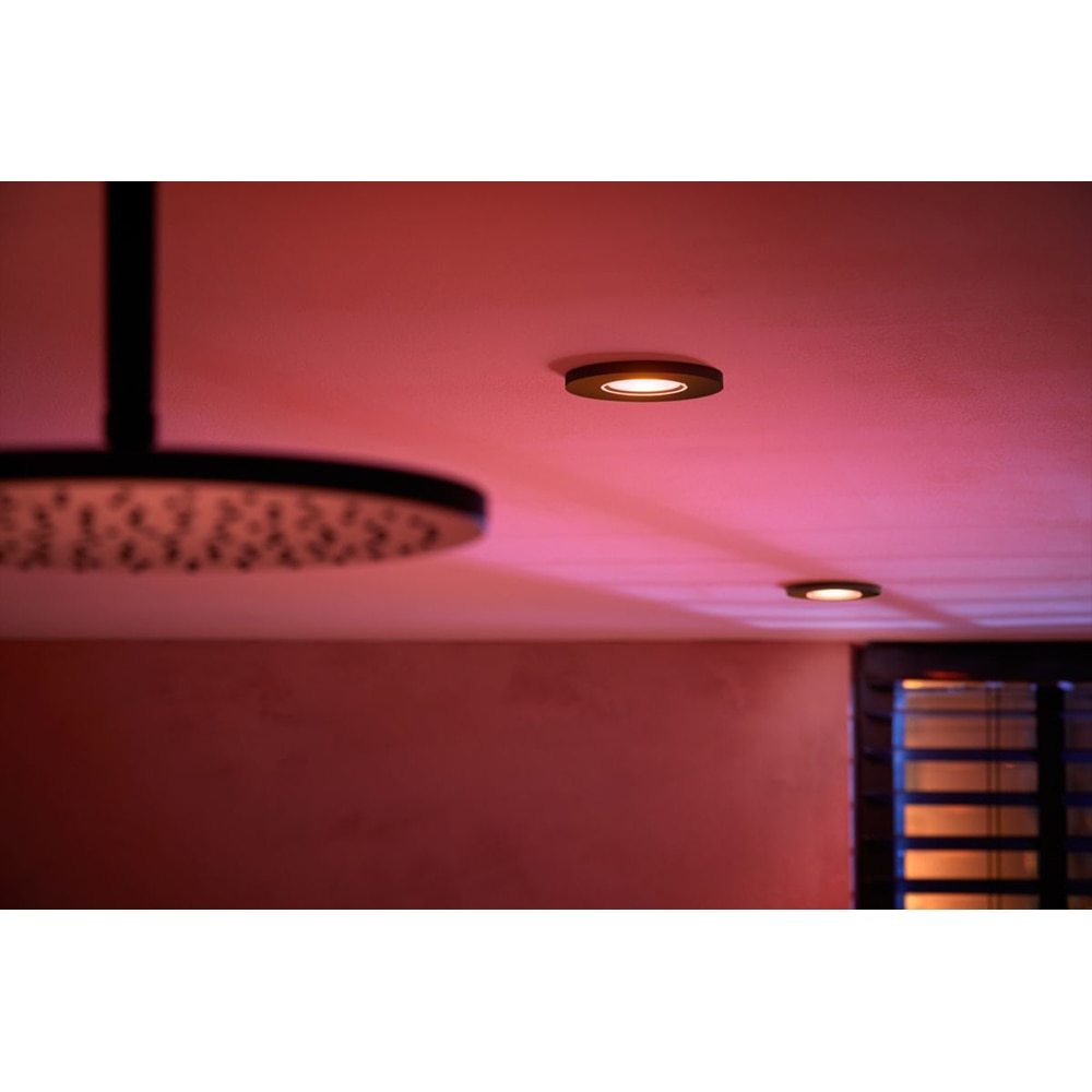 Spot LED smart PHILIPS HUE Xamento 8720169320833, 4.2W, 400lm, IP44, RGB, negru