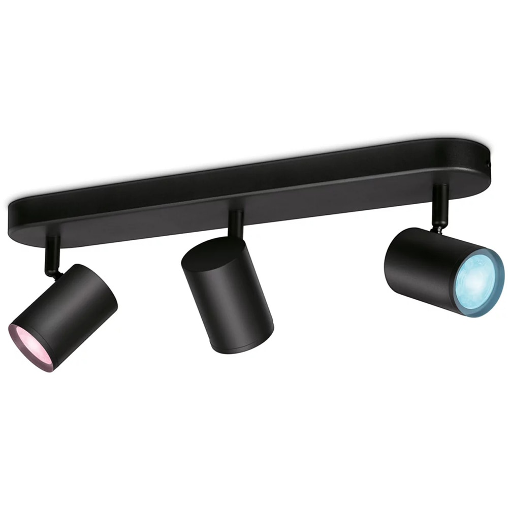 Spot LED WIZ 8719514551978, 5W, 1035lm, Wi-Fi, Negru