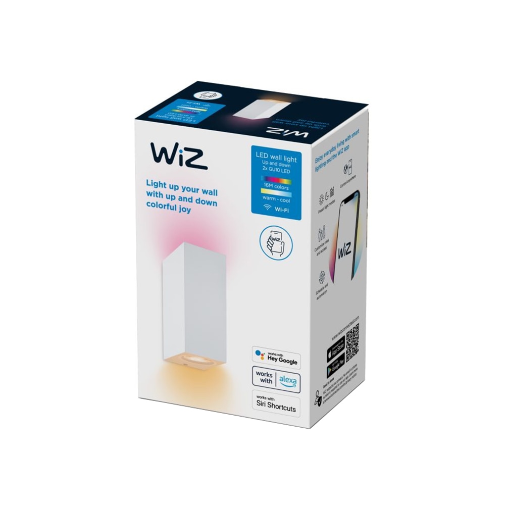 Spot LED smart WIZ 8719514554597, 2x5W, 345lm, Wi-Fi, alb