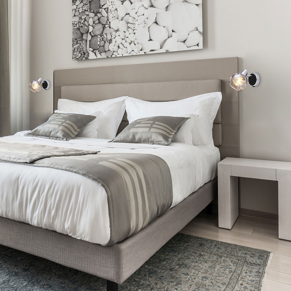 Aplica RABALUX Tamara, E14, IP20, 40W, Argintiu