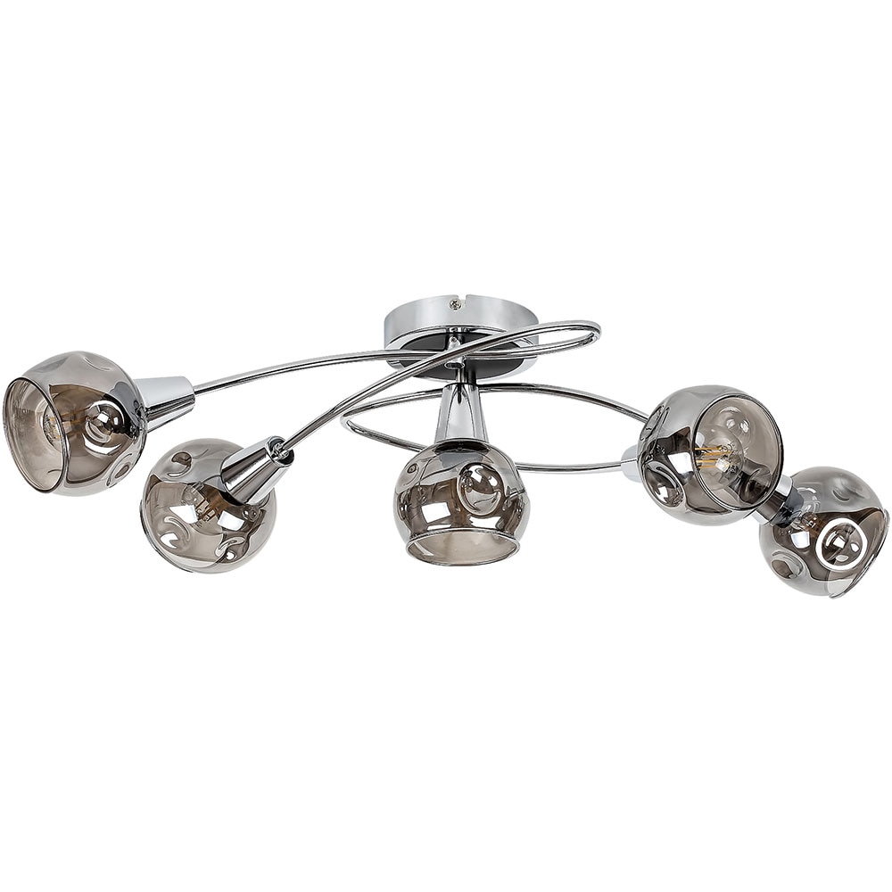 Plafoniera RABALUX Tamara, 40W, E14, IP20, Argintiu