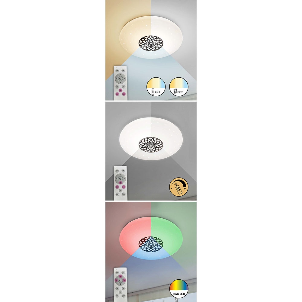 Plafoniera RABALUX Ophelia,  24W, LED, IP20, Argintiu