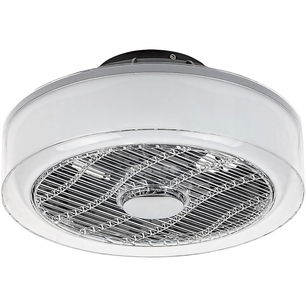 Plafoniera cu ventilator RABALUX Dalfon, 30W, LED, IP20, telecomanda, Gri