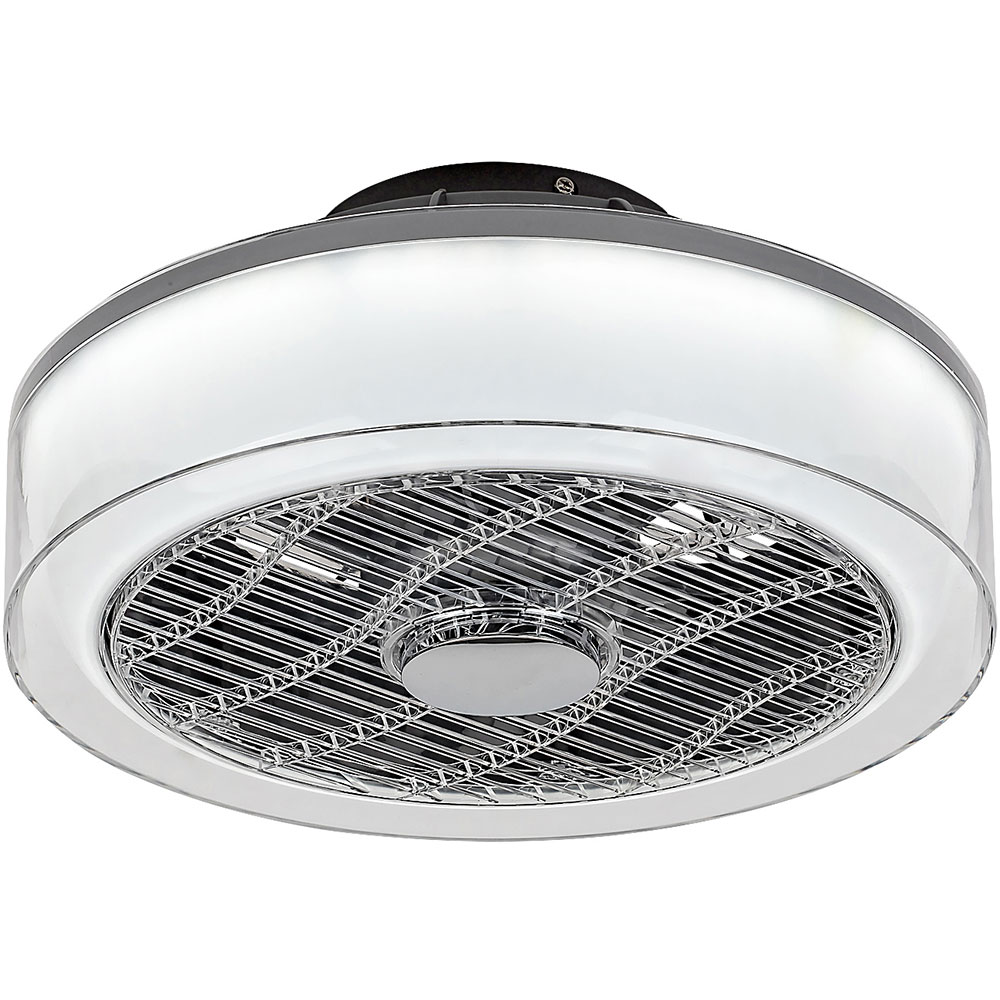 Plafoniera cu ventilator RABALUX Dalfon, 30W, LED, IP20, telecomanda, Gri