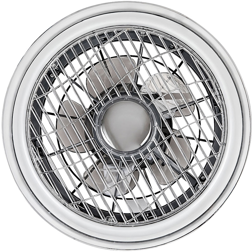 Plafoniera cu ventilator RABALUX Dalfon, 30W, LED, IP20, telecomanda, Gri