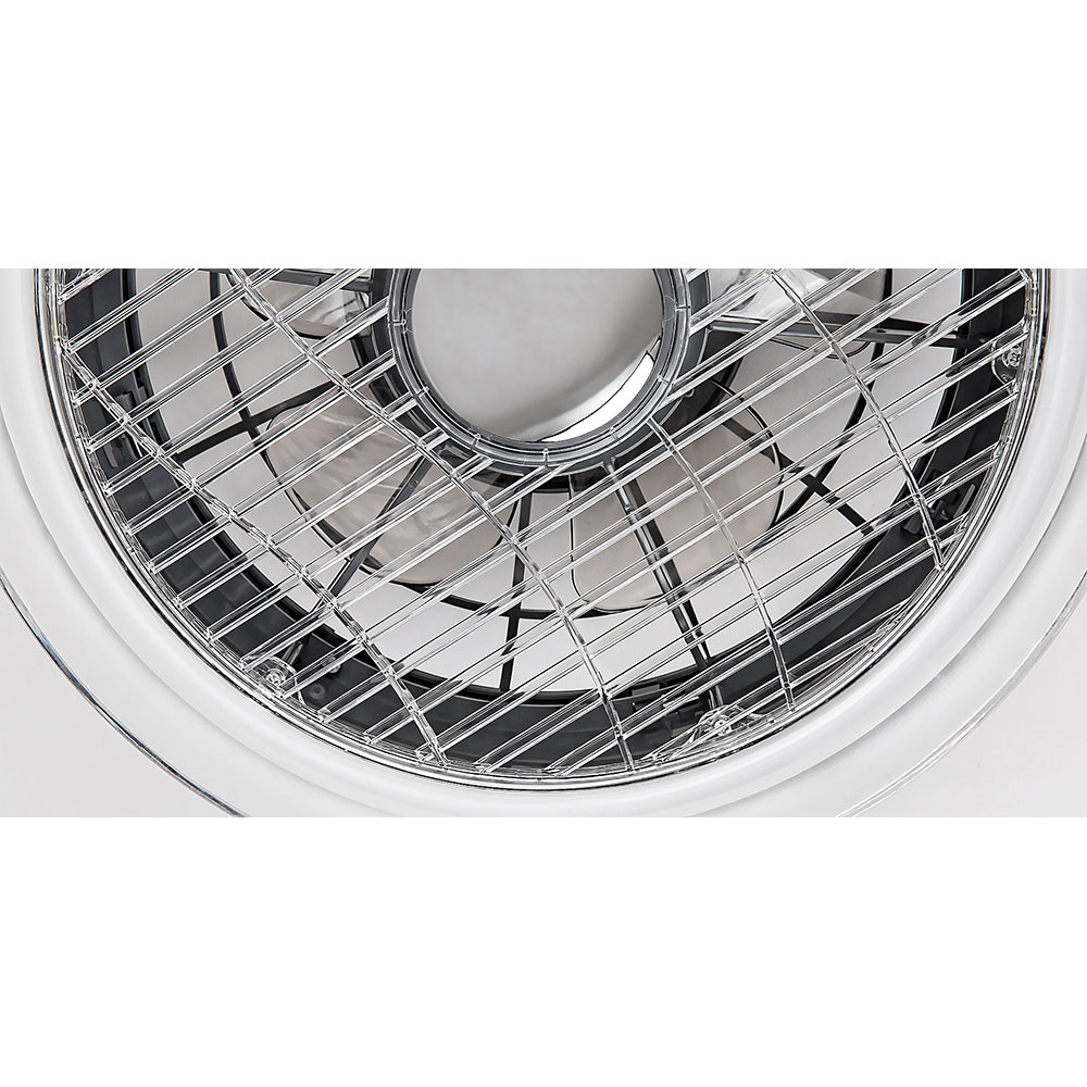 Plafoniera cu ventilator RABALUX Dalfon, 30W, LED, IP20, telecomanda, Gri
