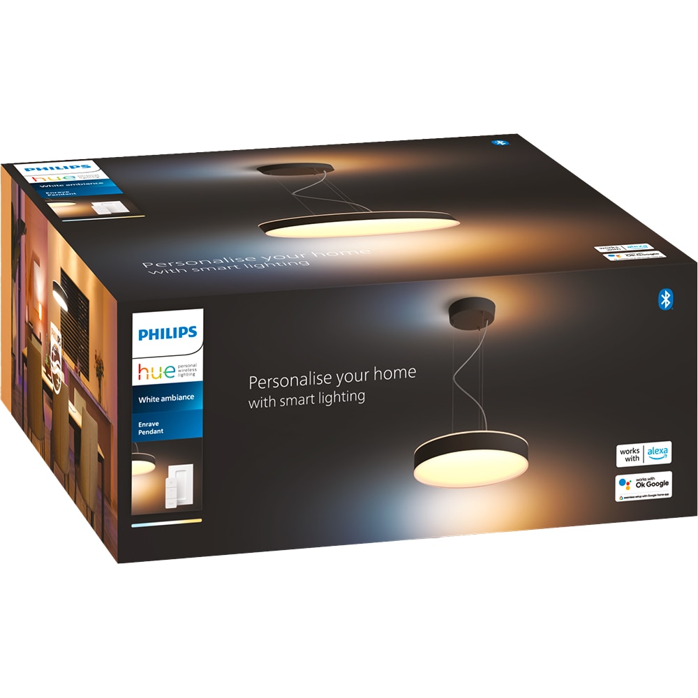 Pendul smart PHILIPS HUE Enrave, 33.5W, LED, negru